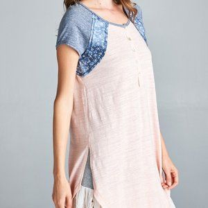 Elongated Raglan Top